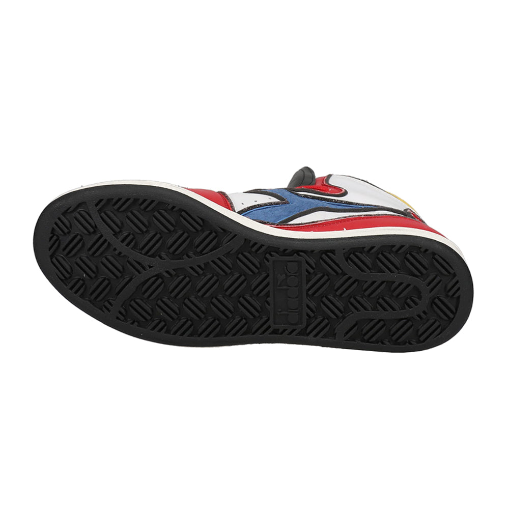 Shop Red, White Mens Diadora Mi Basket Dessau High Top Sneakers – Shoebacca
