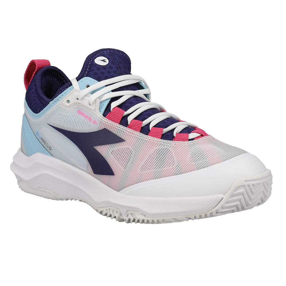 DIADORA テニス Shop Purple, White Womens Diadora Speed Blushield Fly 4 Plus Clay