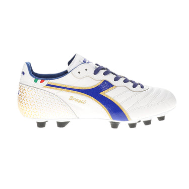 Soccer Shoes Diadora Brasil Calcio Shop Blue, White Mens Brasil