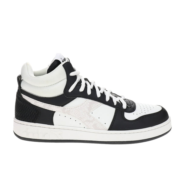 Shop Black Womens Magic Basket Demi Reptile Lace Up Sneakers