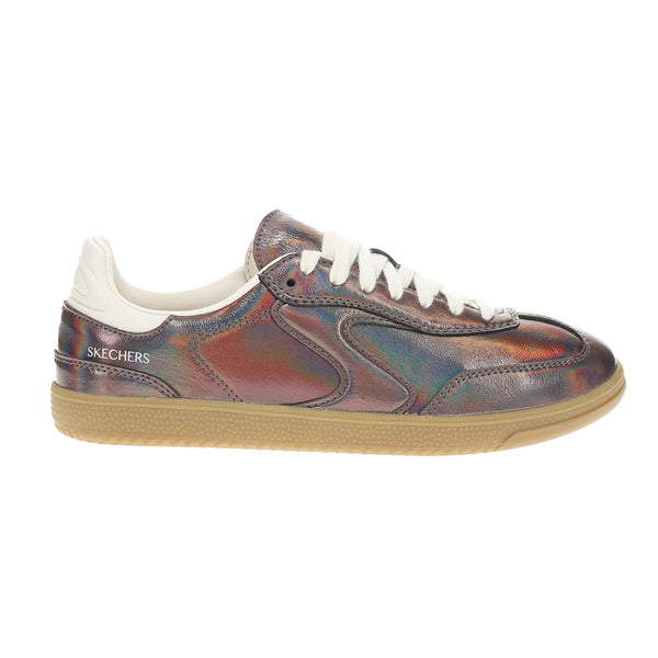 Shop Brown Womens Hotshot True Iridescence Metallic Lace Up
