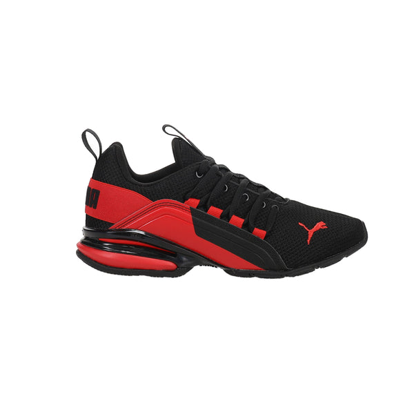 Shop Black, Red Boys Puma Axelion Break Lace Up Sneakers (Big Kid