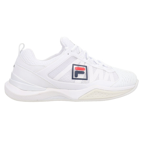 Shop White Mens Fila Speedserve Energized Tennis Shoes