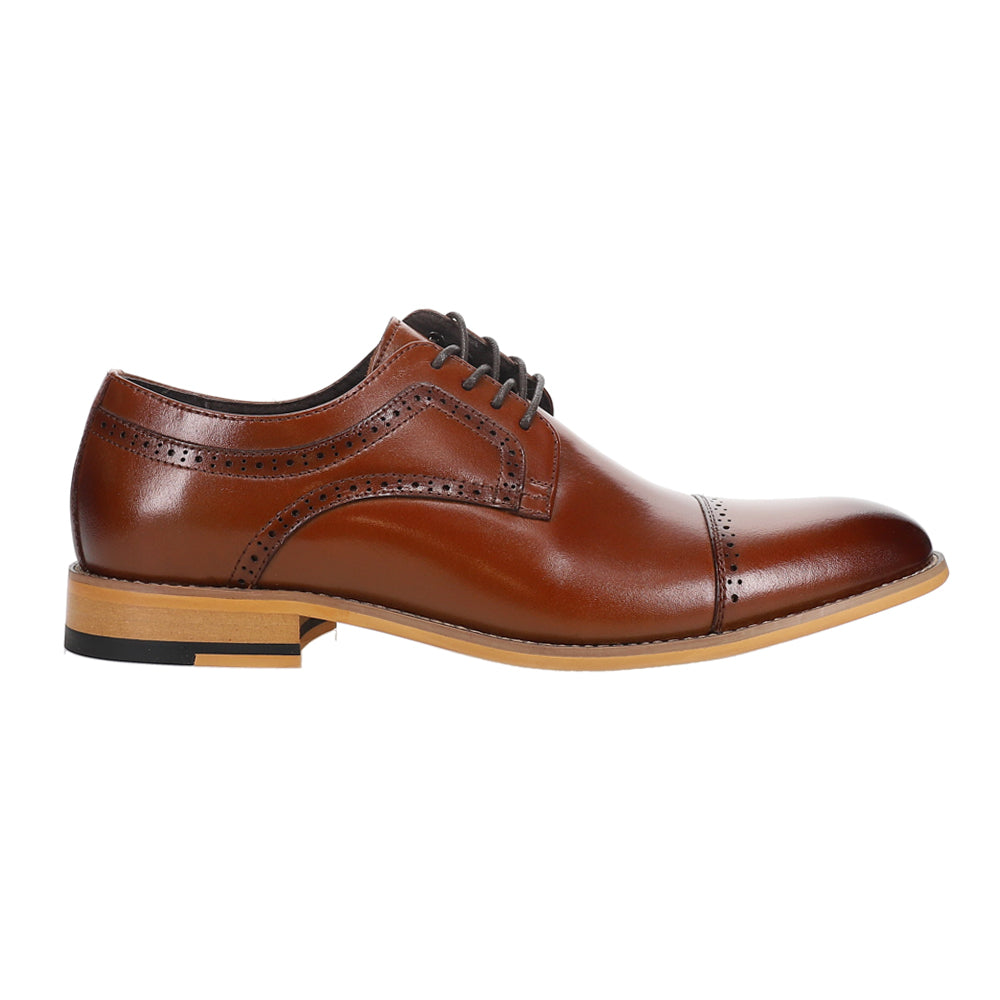 Stacy Adams Men's Dickinson Cap Toe Oxford Cognac / 9.5