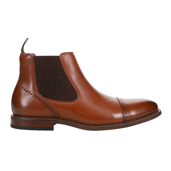 Stacy Adams Maury Cap Toe Chelsea  Mens Chocolate Dress Boots 25492-221 Size 8 STACY ADAMS Mens Brown Arch Support Removable Insole Maury  main image 4