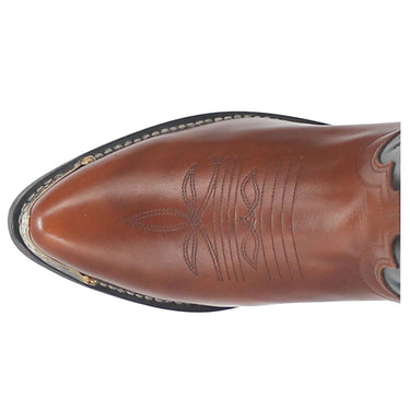 Laredo Men's Brown Peanut Crunch Leather Cowboy Boots - Nashville 12" J-Toe, Western Style