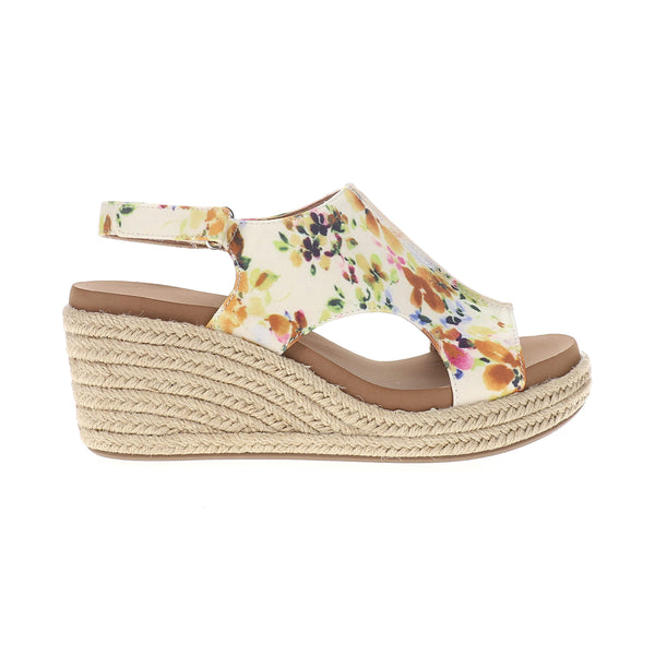 Shop Off White Womens Carley Floral Slingback Espadrille Wedge