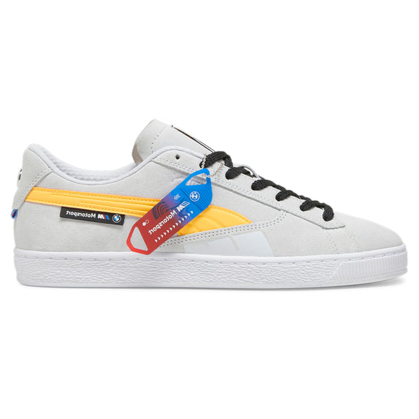 Shop Grey Mens Puma BMW M Motorsport x Suede Lace Up Sneakers