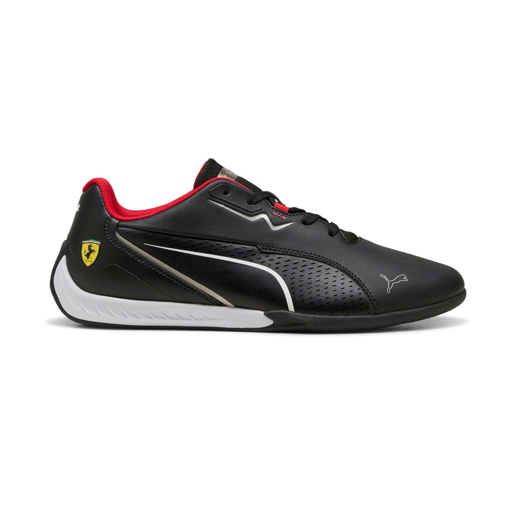 Shop Black Mens Scuderia Ferrari Drift Cat 11 Lace Up Sneakers
