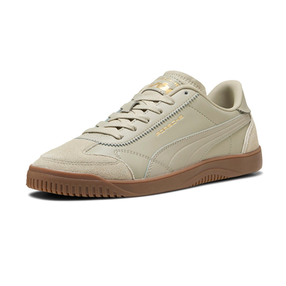 Shop Beige Mens Porsche Legacy x Club 5V5 Lux Lace Up Sneakers