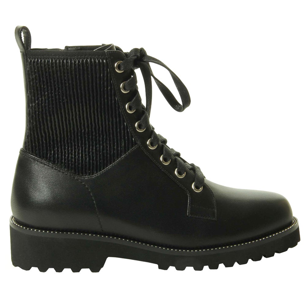 Shop Black Womens VANELi Zahra Combat Boots – Shoebacca
