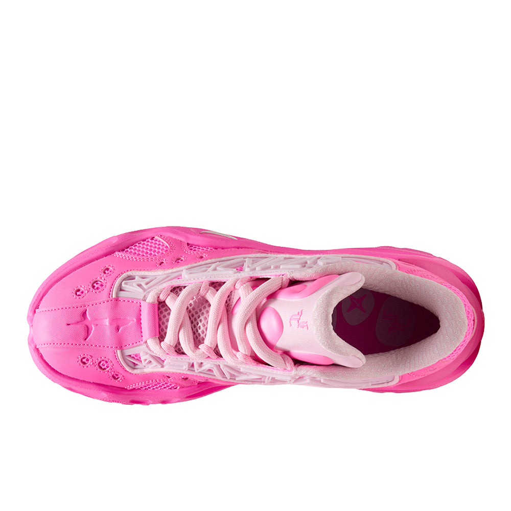 Shop Pink Womens La Francé Rnr Lace Up Sneakers – Shoebacca
