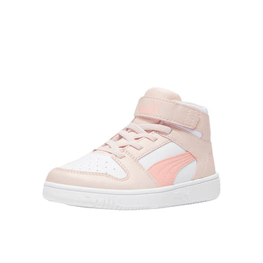 Shop Pink, White Girls Puma Rebound Layup Synthetic Leather High Top  Sneakers (Little Kid) – Shoebacca