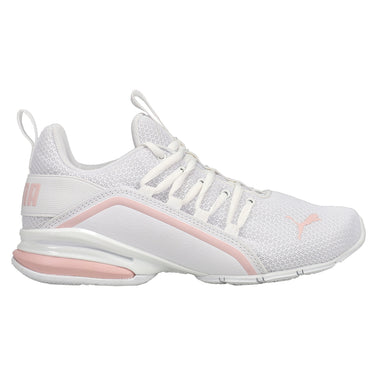 Shop White Womens Puma Axelion Metallic Wide Lace Up Training