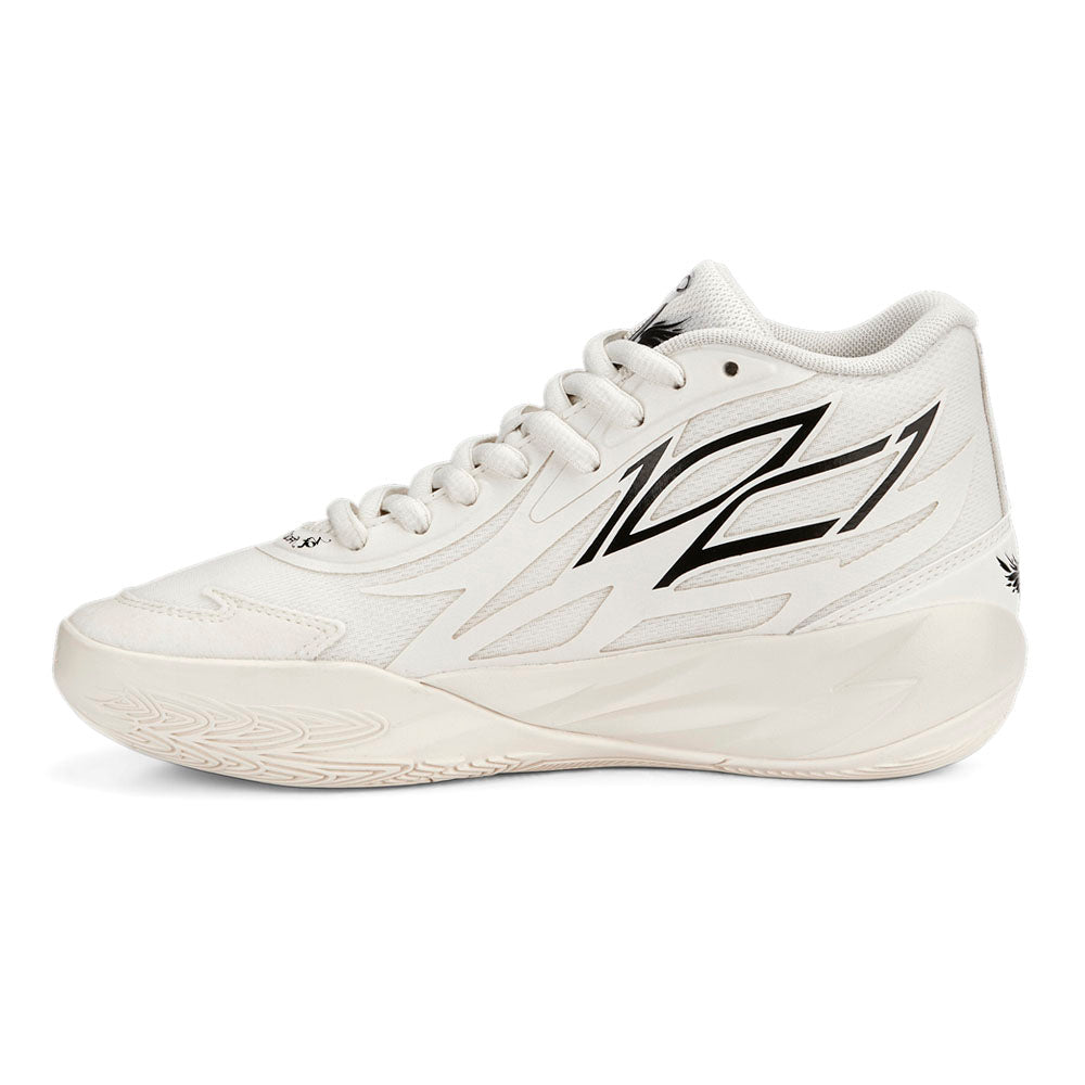 Shop Off White Boys Puma MB.02 Whispers Basketball Shoes (Big Kid