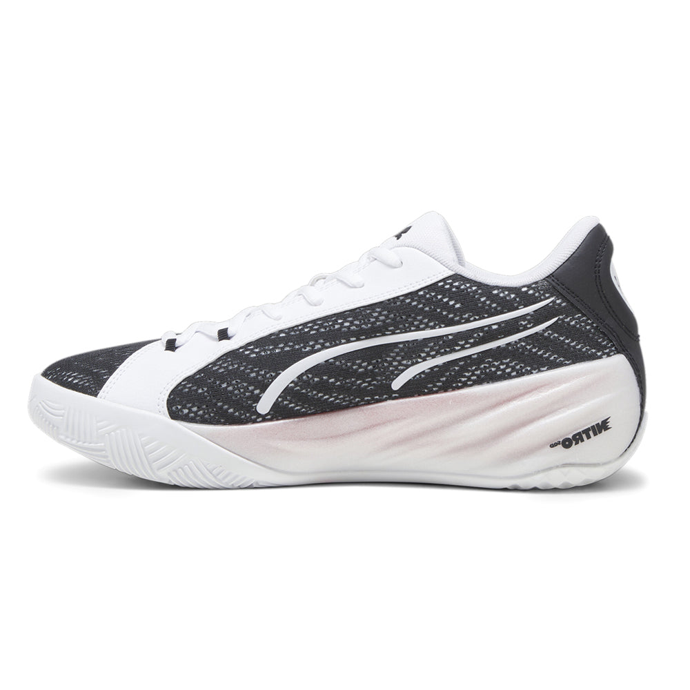 Shop White Mens Puma All Pro NITRO Lace Up Basketball Shoes