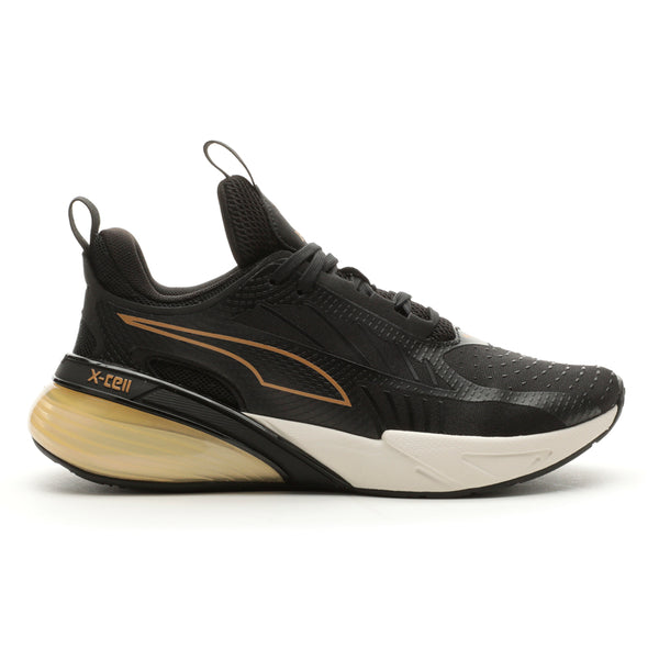 Shop Black, Gold Womens Puma X-Cell Action Molten Running Shoes