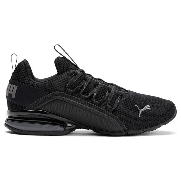 Shop Black Mens Puma Axelion Refresh Wide Running Shoes  display picture 2