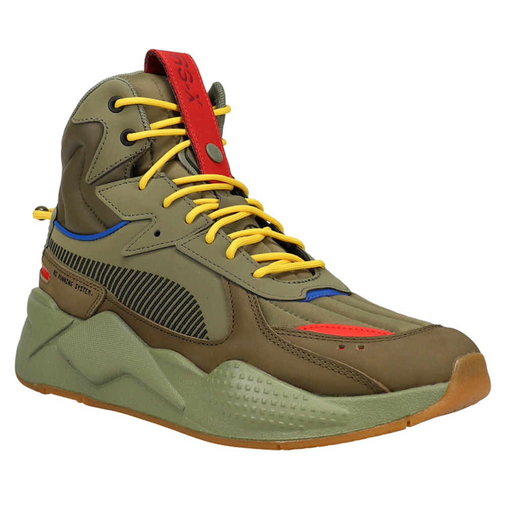 Shop Green Mens Puma Rs-X Mid C Militia Lace Up Sneakers – Shoebacca