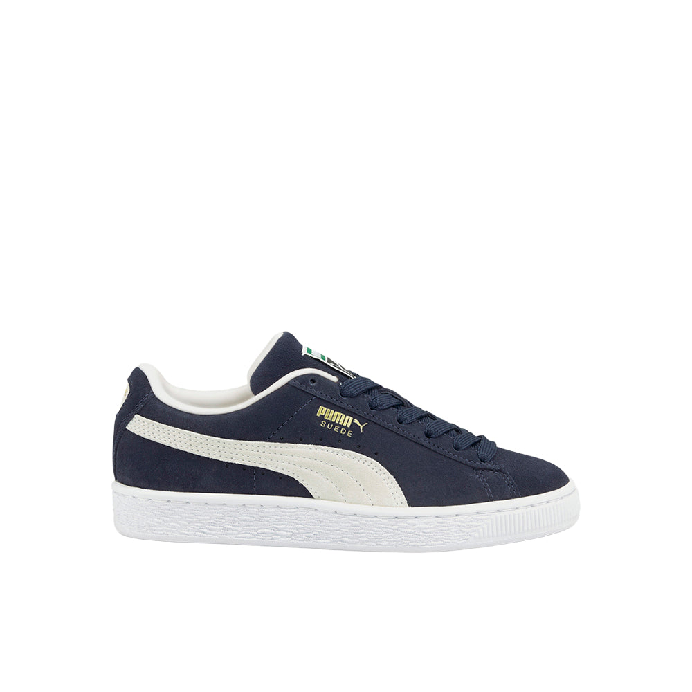 Shop Blue Boys Puma Suede Classic XXI Lace Up Sneakers (Big Kid