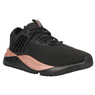 Shop Black Womens Puma Pacer Future Lux Metallic Lace Up Sneakers