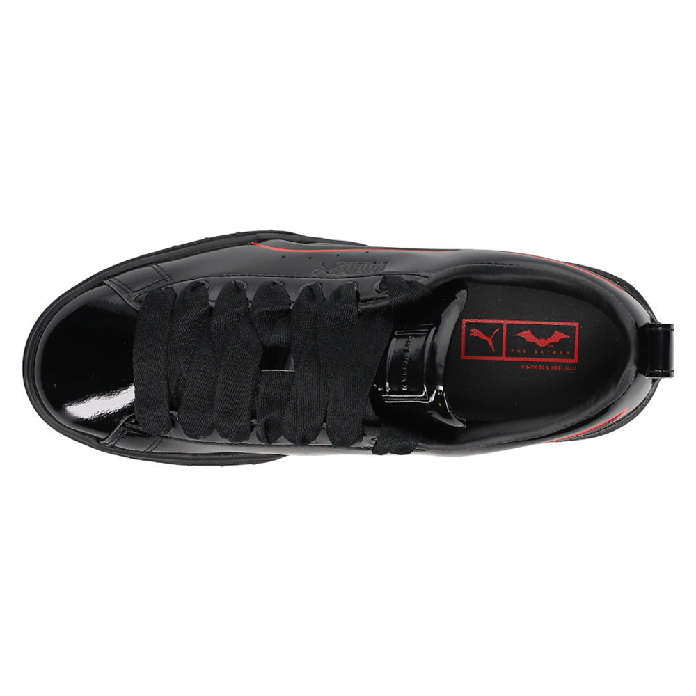 Shop Black Womens Puma Mayze Catwoman Logo Platform Sneakers