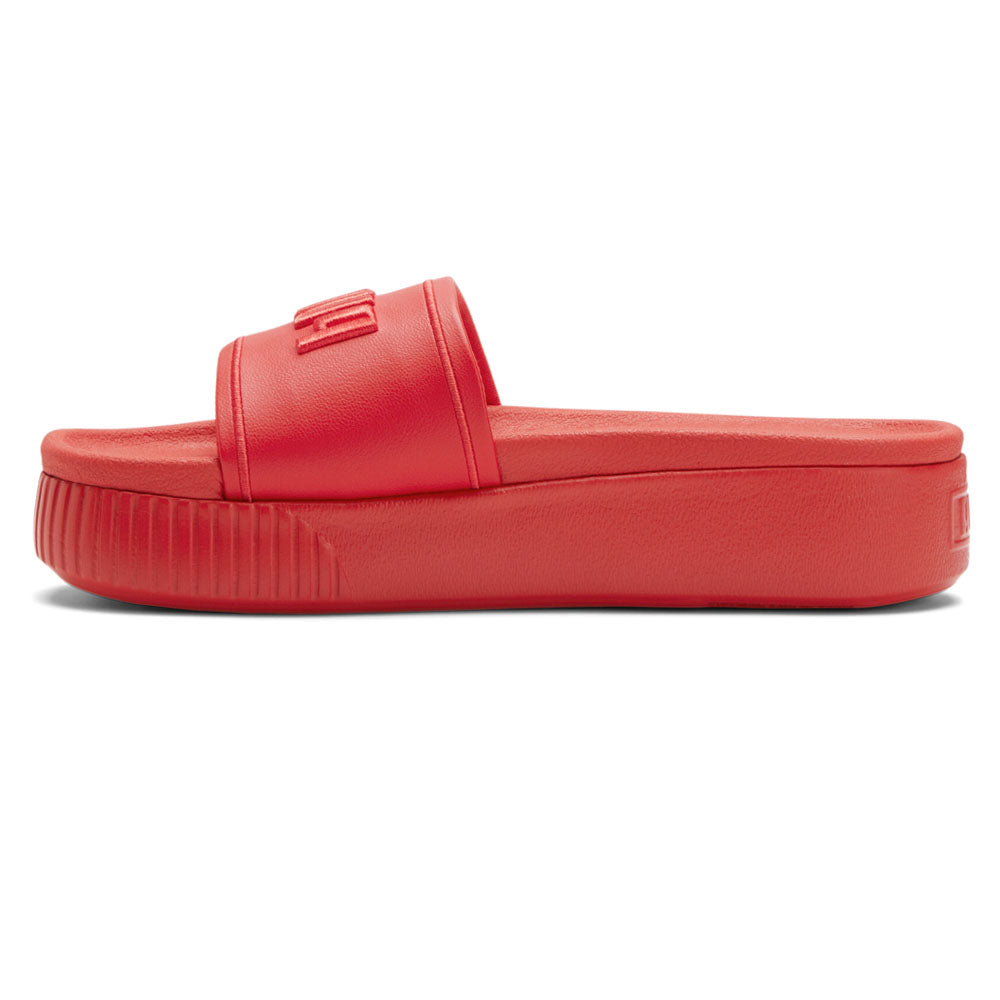 Shop Red Womens Puma Platform Slide Sandals – Shoebacca