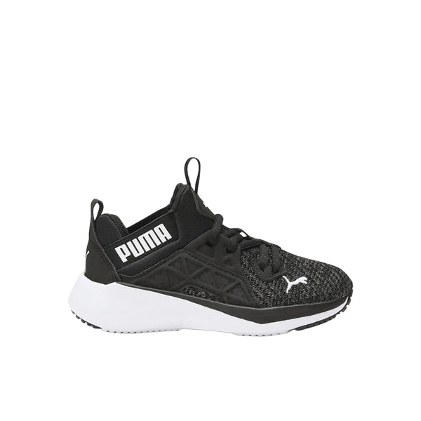 Shop Black Boys Puma Softride Enzo Nxt Knit Lace Up Sneakers
