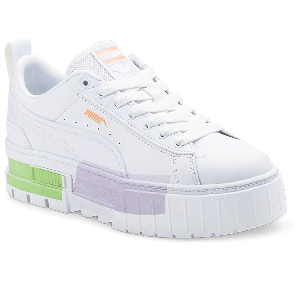 Shop Green, Purple, White Womens Puma Mayze MIS Platform Lace Up