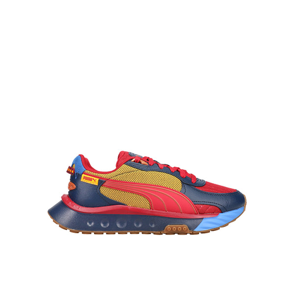 Shop Blue, Red Boys Puma Wild Rider Gf Lace Up Sneakers (Big-Kid