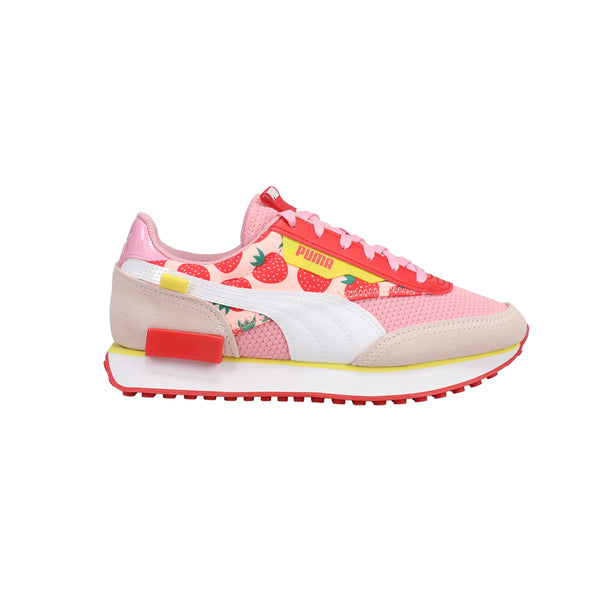 Shop Pink Girls Puma Future Rider Summer Treats Graphic Lace Up