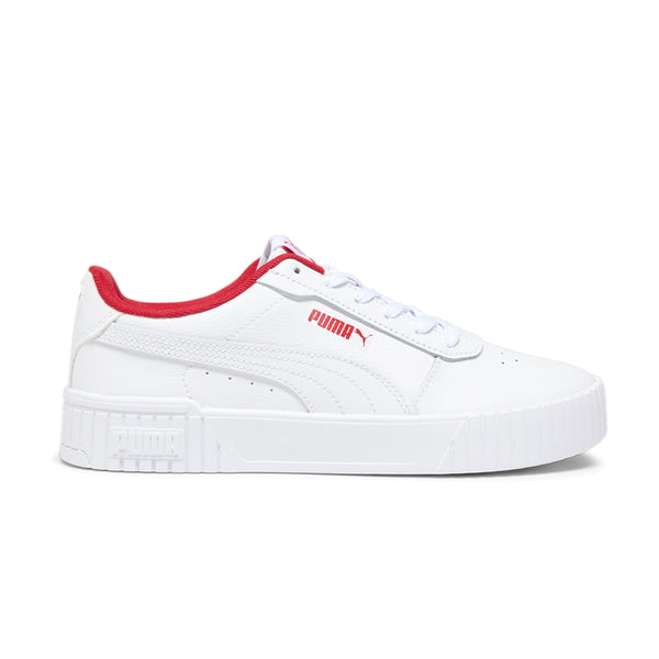 Shop White Womens Puma Carina 2.0 Lace Up Sneakers – Shoebacca