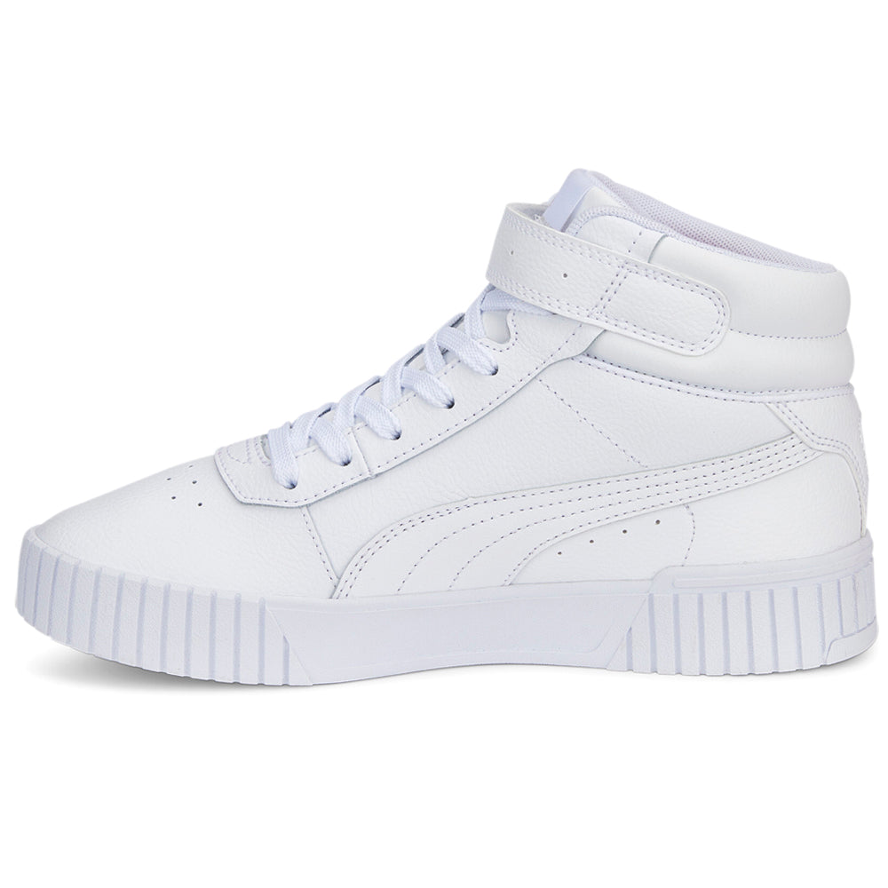 Shop White Womens Puma Carina 2.0 High Top Sneakers – Shoebacca