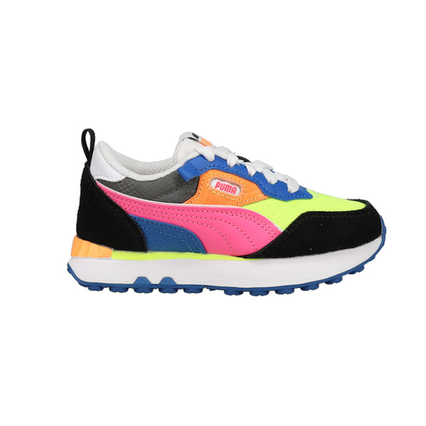 PUMA Kids Puma Kids Rider Future Vintage Alternate Closure Sneakers (Toddl Puma Future Rider Jr Smiley World Big Kids\u0027 Shoes Black-Yellow