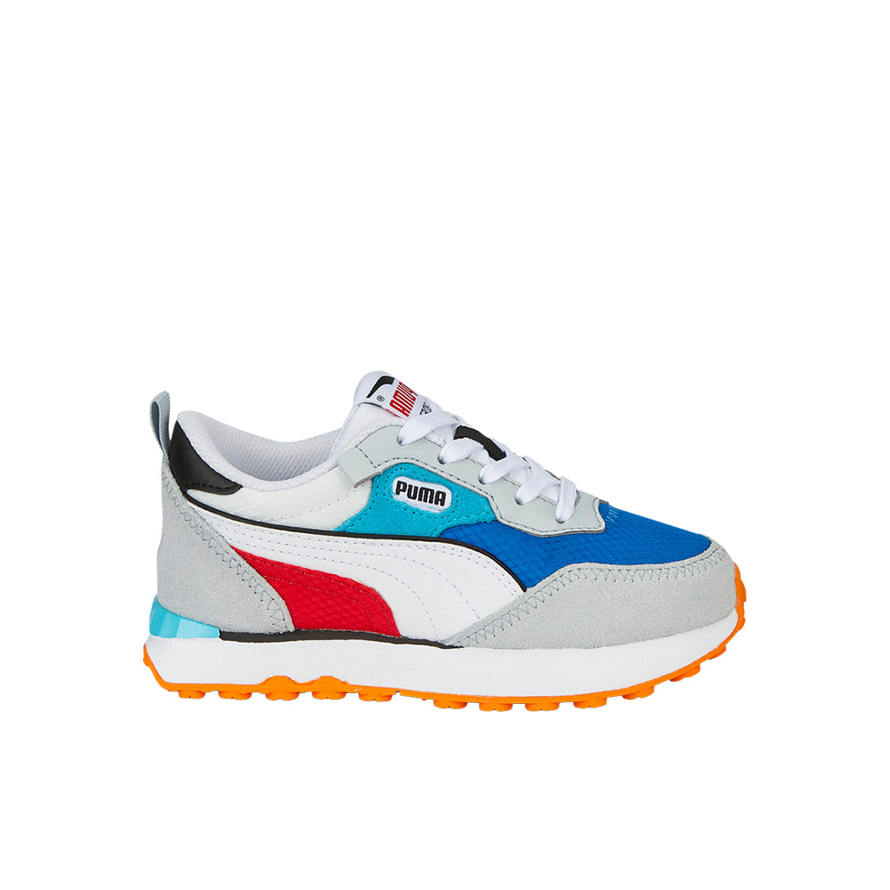 Shop Blue, Grey Boys Puma Rider FV Future Vintage Lace Up Sneakers ...
