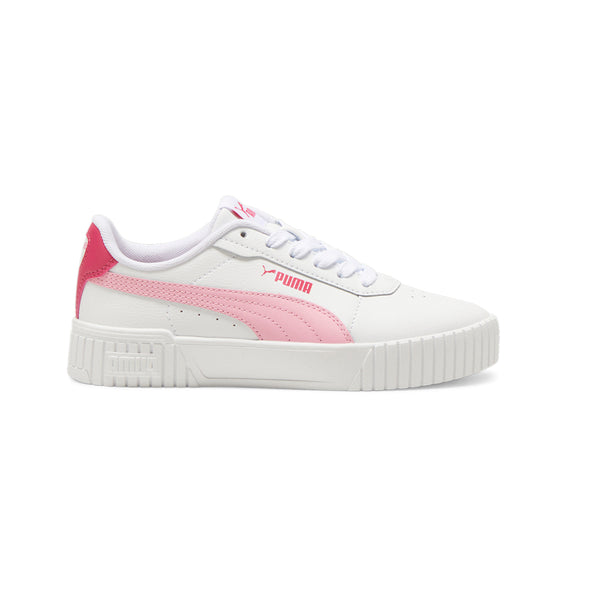 carina① Shop Pink, White Girls Puma Carina 2.0 Lace Up Sneakers (Big Kid