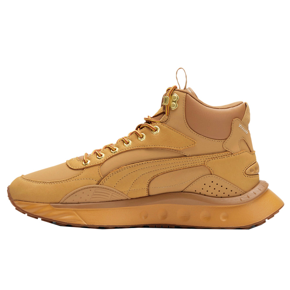 Shop Brown Mens Puma Wild Rider Mid High Top Lace Up Sneakers – Shoebacca