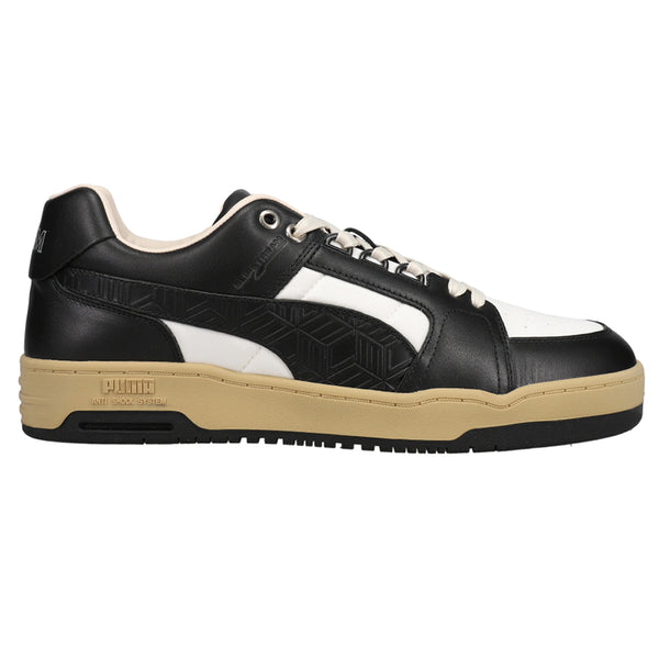 Shop Black Mens Puma MCM X Slipstream Lo Court Lace Up Sneakers