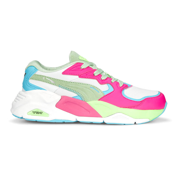 Shop Green, Pink Womens Puma TRC Mira Brighter Days Lace Up