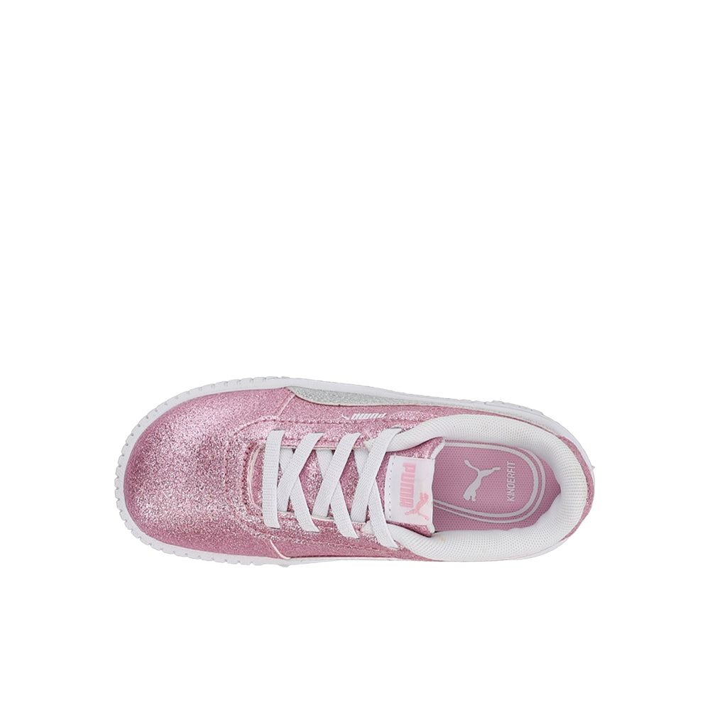 Shop Pink Girls Puma Carina 2.0 Glitter Lace Up Sneakers (Toddler