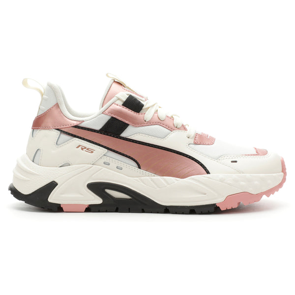 Shop Pink, White Womens Puma Rs-Trck Metallic Lace Up Sneakers
