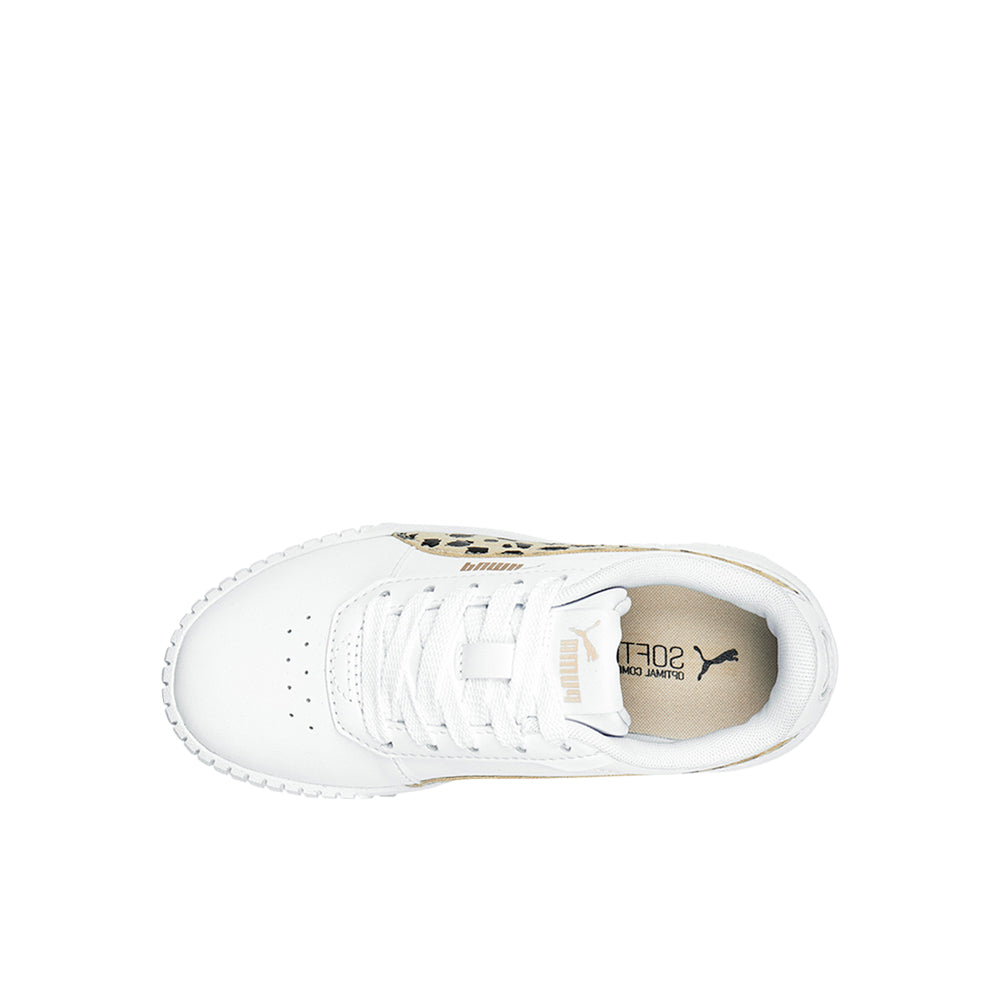 ウイスキー CARINA Shop White Girls Carina 2.0 Animal Lace Up Sneakers (Little Kid