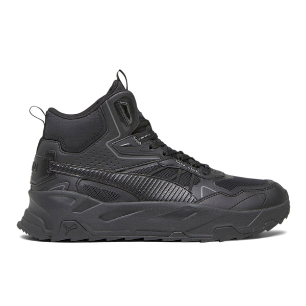 Shop Black Mens Puma Trinity Mid Hybrid Lace Up Sneakers – Shoebacca