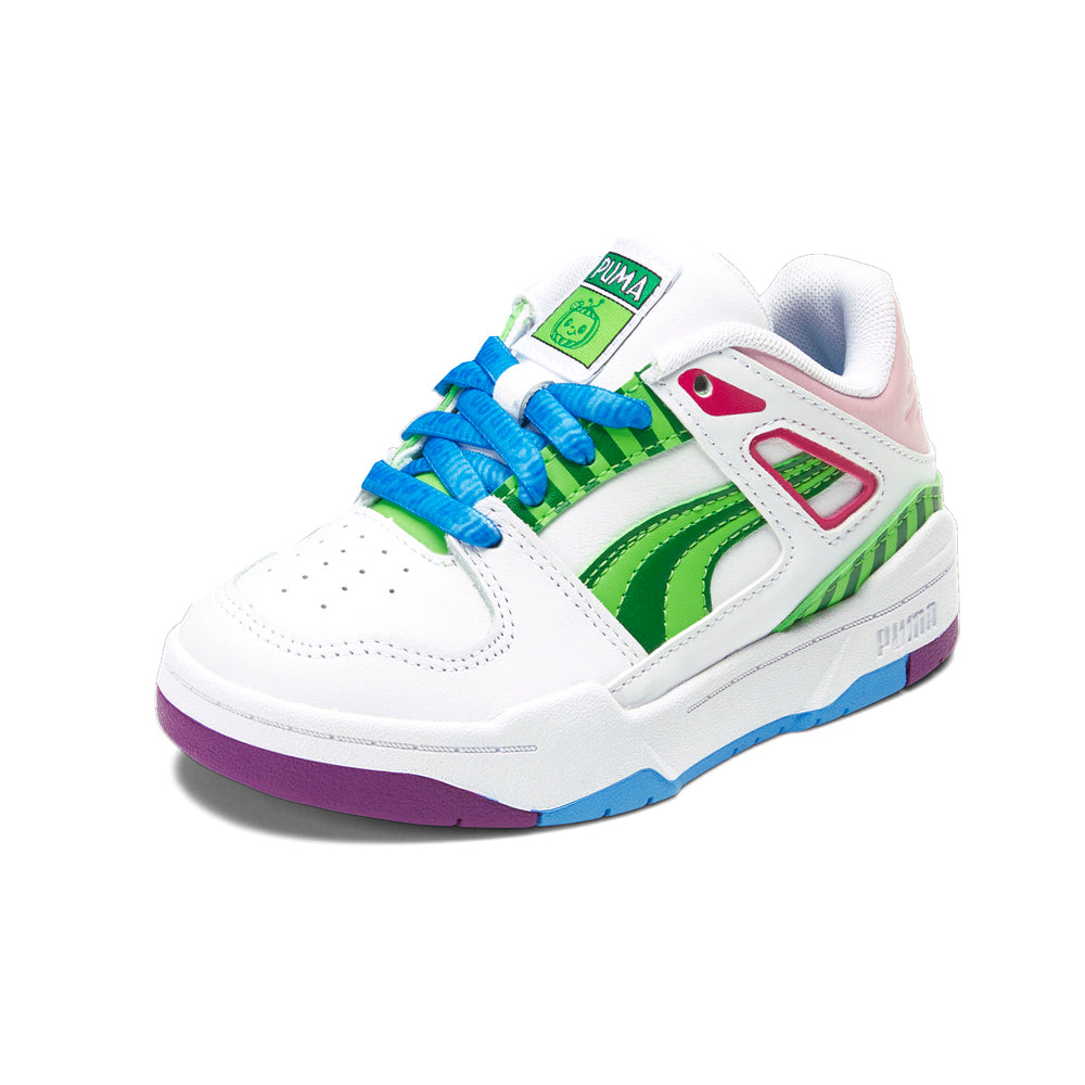 Shop Green, White Boys Puma Melon X Slipstream AC Slip On Sneakers