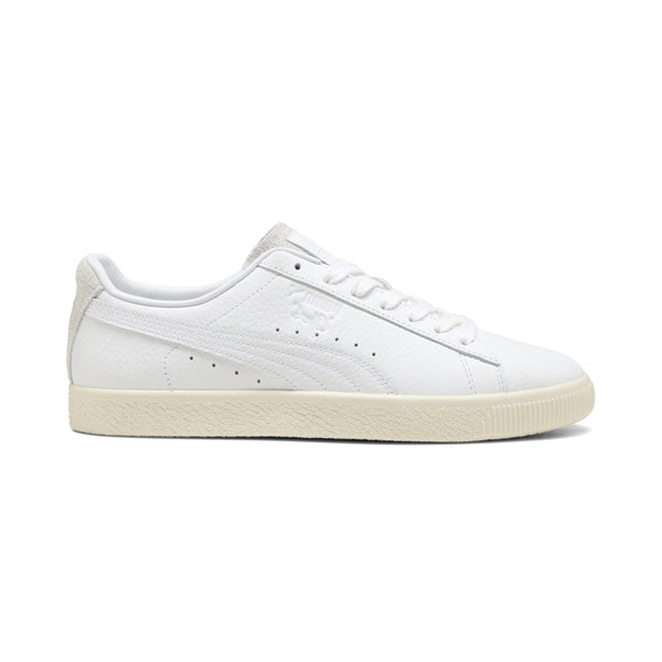 Shop White Mens Clyde Premium Lace Up Sneakers – Shoebacca