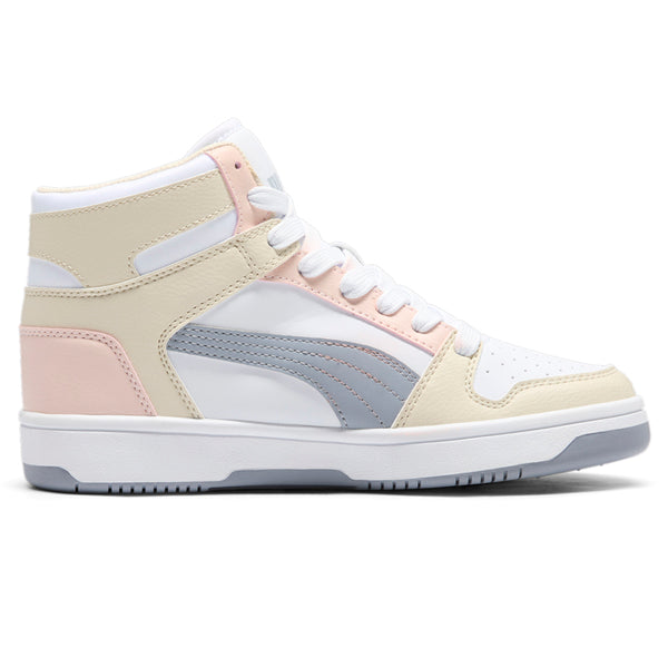 Shop Beige, Pink, White Womens Puma Rebound Layup SoftFoam+ L High