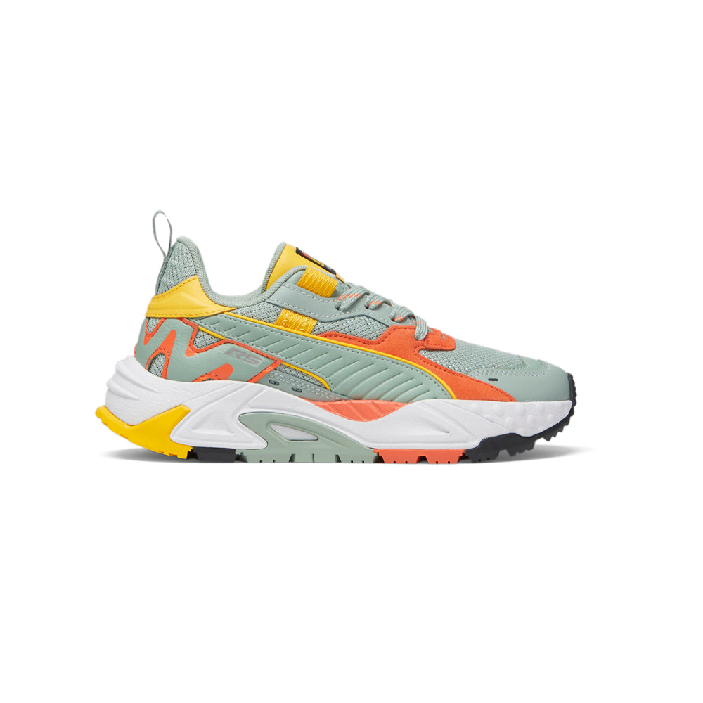 Shop Green Girls Puma Rs-Trck Brand Love Lace Up Sneakers (Big Kid