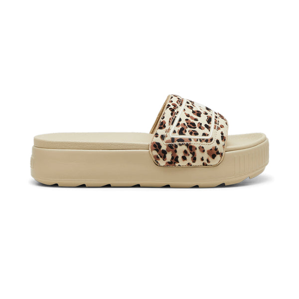 Shop Beige Womens Puma Karmen Drama Leopard Platform Slide Sandals –  Shoebacca