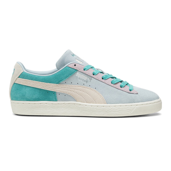 Shop Green, Grey Mens Puma Suede Iconix Summer Lace Up Sneakers