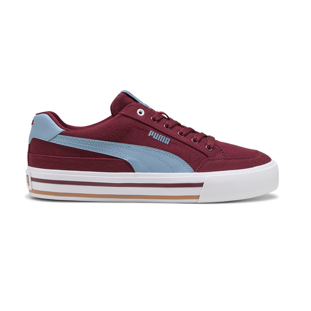 Shop Red Mens Court Classic Vulcanized Formstrip Lace Up Sneakers